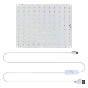کیت برد نور پس زمینه LED CMYK: نور PCB با کابل اتصال سوئیچ USB 150 سانتی‌متری برای مدل عکس پنل شفاف لیتوفان، پروژه چاپ چند رنگ DIY، لوازم جانبی پرینتر سه بعدی