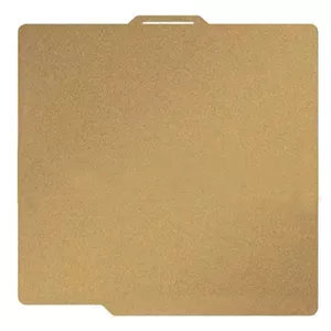 صفحه PEI برای Bambu Lab X1/X1C/X1E/P1P/P1S/A1 Carbon، صفحه ساخت، بستر گرم شونده، پلتفرم انعطاف پذیر فولادی فنری 257.5x257.5 میلی متر، صفحه بافت دار دو طرفه برای پرینتر سه بعدی (طلایی)
