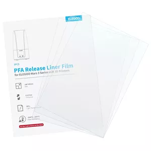 فیلم رهاساز PFA ELEGOO، بسته 3 عددی، 146 * 195 میلی متر، مناسب برای پرینترهای سه بعدی رزینی سری ELEGOO Mars 3 / Mars 3 Pro