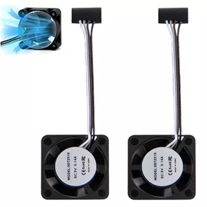 فن خنک کننده هات‌اند اکسترودر 2 عددی برای پرینتر سه بعدی Bambu lab P1P/P1S، فن خنک کننده سریع 2510 برای سری Bambu Lab P1
