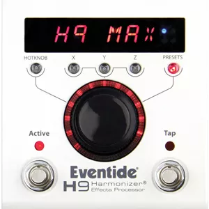 پدال مولتی افکت هارمونایزر Eventide H9 Max، بای‌پس آنالوگ واقعی، الگوریتم‌های افکت اختصاصی H9، کنترل MIDI بی‌درنگ، رابط تک دکمه‌ای، ورودی پدال اکسپرشن 1/4 اینچی، سفید | 1179-031