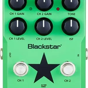 پدال دیستورشن دوگانه فشرده Blackstar LT، کانال‌های گین دوگانه، کنترل تن ISF، تغذیه با باتری/PSU | BA103008