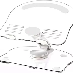 پایه نگهدارنده تبلت و موبایل با قابلیت چرخش 360 درجه، هولدر تبلت قابل تنظیم - پایه رومیزی تاشو قابل تنظیم، چند زاویه، پایه سیلیکونی ضد لغزش، استند قابل حمل آیپد برای میز