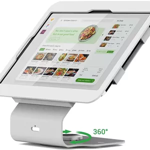 پایه تبلت کیوسک POS سازگار با آیپد نسل 10 10.9 اینچی، 11 اینچی (A16)، ایر 4 و 5 10.9 اینچی، پرو 11 اینچی نسل 1، 2، 3 و 4، پایه فروشگاهی با پایه چرخان 360 درجه، سفید، BSC101WS