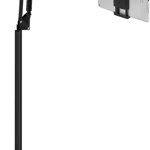 پایه نگهدارنده تبلت با پایه فلزی 5 پوندی، پایه نگهدارنده گوشی بالای تخت با قابلیت تنظیم زاویه و ارتفاع، پایه نگهدارنده جهانی سازگار با آیپد پرو ایر مینی، سامسونگ تب، کیندل، کتابخوان های الکترونیکی و غیره...
