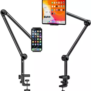 OMOTON Adjustable Tablet Stand for Desk, Tablet Mount for iPad, Phone Holder for Bed with 360° Rotation Fits for 4.7-11
