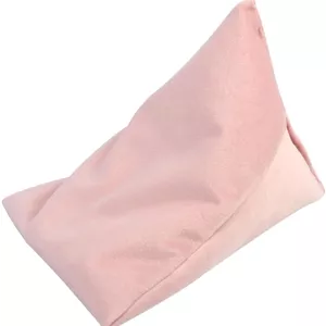 بالشتک نگهدارنده تبلت و تلفن همراه مثلثی صورتی - پایه نگهدارنده چند زاویه ای برای مطالعه، مناسب برای استفاده در خانه و خوابگاه، ایده آل برای تماشای فیلم و مطالعه