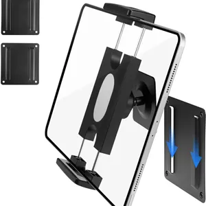 پایه دیواری تبلت با 3 پایه یونیورسال، نگهدارنده دیواری آیپد با قابلیت چرخش 360 درجه، سازگار با آیپد پرو ایر مینی/تلفن هوشمند/کتابخوان الکترونیکی/Kindle Fire HD/Galaxy Tab در اندازه 4.7 تا 13 اینچ