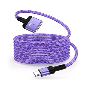 شارژر 140 واتی مک‌بوک ایر، کابل 6 فوتی USB-C به MagSafe 3، شارژر مغناطیسی سریع برای مک‌بوک ایر M4 15 اینچی 13 اینچی 2025، 2024 M3، 2023 M2، 2022 M2، 16 اینچی 14 اینچی مک‌بوک پرو 2024 M4، 2023 M2، 2021 M1