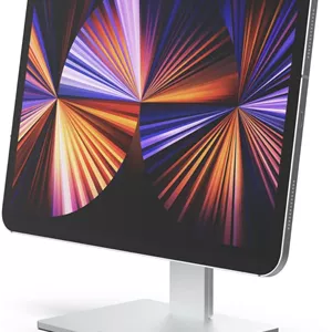 پایه نگهدارنده تبلت رومیزی آلومینیومی با قابلیت چرخش 360 درجه جاست موبایل AluDisc Max، با قابلیت تنظیم ارتفاع تا 12 اینچ، مناسب برای تمام آیپدها و تبلت‌ها (ST-550SI)