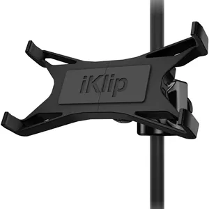 نگهدارنده تبلت IK Multimedia iKlip Xpand برای پایه میکروفون، مناسب برای آیپد و تبلت های اندرویدی بین 7 تا 12.9 اینچ با چرخش 360 درجه قابل تنظیم و بدنه نرم