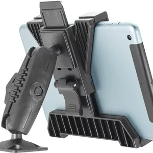 پایه نگهدارنده تبلت iBOLT TabDock Bizmount AMPs - پایه مته ای سنگین برای تبلت های 7 تا 10 اینچی - مناسب برای خودروهای تجاری، کامیون ها و نصب روی دیوار - دارای مفصل توپی 1 اینچی / 25 میلی متری