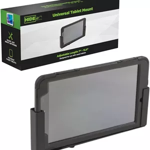 پایه دیواری تبلت یونیورسال HIDEit Mounts Uni-T - پایه فولادی مشکی قابل تنظیم برای آیپد، آیپد پرو، آیپد مینی، سامسونگ گلکسی و سرفیس پرو