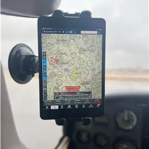 پایه مکنده ProAviator - بازوی خمیده - پشتیبانی از نمایشگر چند زاویه - برای خلبانان، هوانوردی عمومی (ProAviator: پایه آیپد)