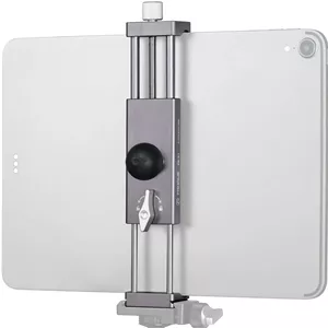 پایه تبلت خودرو FANAUE با سر توپی، طراحی سبک وزن، پایه آیپد با قابلیت چرخش 360 درجه برای خودرو/میز/وسایل نقلیه تجاری داشبورد، سازگار (نقره ای 1)