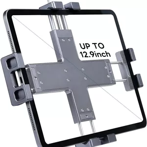 پایه تبلت خودرو FANAUE با سر توپی، طراحی سبک وزن، پایه آیپد با قابلیت چرخش 360 درجه - برای شیشه جلو، داشبورد یا میز شما، سازگار با تمام تبلت های 8 تا 12.9 اینچی (iPad mini, iPad Pro 12.9)