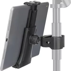 نگهدارنده تبلت دوچرخه ثابت EEEKit، پایه نگهدارنده آیپد با قابلیت تنظیم 360 درجه برای دوچرخه ثابت، تردمیل، پایه میکروفون، مناسب برای دستگاه های 4.7 تا 12.9 اینچی