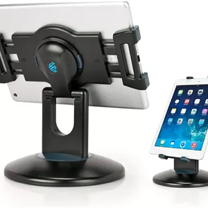 پایه کیوسک تبلت EHO با قابلیت چرخش 360 درجه، پایه تبلت تجاری، کیوسک خرده فروشی، آداپتور نگهدارنده جهانی 6 تا 13 اینچی (صفحه نمایش) برای آیپد، ایر، مینی، مایکروسافت سرفیس، اکثر تبلت ها - مشکی