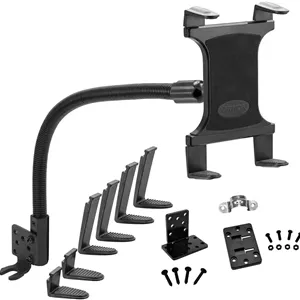 پایه تبلت خودرو و کامیون ARKON، قابل نصب روی ریل صندلی یا کف | پایه ریل صندلی و کف سنگین | بازوی انعطاف پذیر قوی | سازگار با آیپد، گلکسی، تب، گوگل و غیره | TAB188L22AL