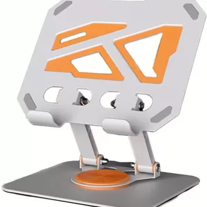 پایه تبلت آلومینیومی برای آیپد، نگهدارنده رومیزی قابل تنظیم با چرخش 360 درجه برای تبلت های 4.7-12.9 اینچی، کتابخوان های الکترونیکی، کنسول های بازی و تلفن های هوشمند، پایه تبلت قابل تنظیم