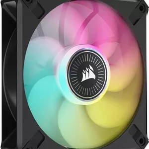 فن ممتاز PWM کرسیر iCUE ML120 RGB Elite، سایز 120 میلی‌متری، فن با شناوری مغناطیسی، سرعت 450-2000 دور در دقیقه، سطح صدا 10-30.4dBA، تک عددی، مشکی | CO-9050112-WW