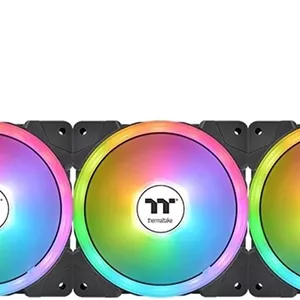 فن خنک کننده Thermaltake Swafan EX12 aRGB Sync PC، نسخه TT Premium، فن 120 میلی متری، 500 - 2000 دور در دقیقه، 57.11 CFM تیغه فن استاندارد و 56.26 تیغه فن معکوس، بسته 3 عددی، مشکی | CL-F167-PL12SW-A