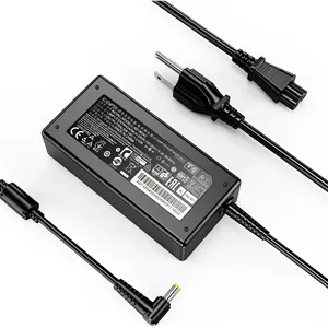 شارژر لپ تاپ 65 واتی مدل N19C3 N19C1 N16Q2 N17Q4 N15W5 N15W4 N20Q1 E5 ES1 E15 مناسب برای Acer Aspire A515-43-R19L E5-575-33BM A315-21 A515-51 E5-575 PA-1650-86 به همراه کابل برق