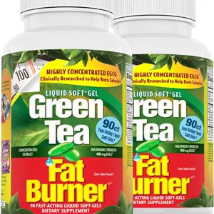 مکمل چربی سوز چای سبز Applied Nutrition - 90 سافت ژل مایع، بسته 2 عددی - افزایش کالری سوزی و تامین آنتی اکسیدان های قوی - 90 سروینگ
