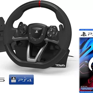 فرمان بازی پلی استیشن 4/5، USB، فرمان مسابقه، سازگار با PS4/5، شامل Gran Turismo 7