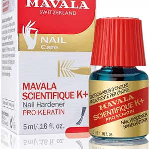 محلول تقویت کننده ناخن Mavala Scientifique K  حجم 5 میلی لیتر | حاوی پروکراتین | جلوگیری از ورقه ورقه شدن و شکاف ناخن