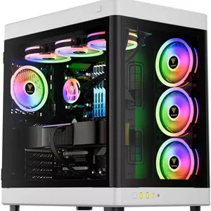 کیس گیمینگ گمدیاس مدل NESO P1 رنگ مشکی-سفید