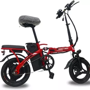 دوچرخه برقی بزرگسال مدل Kq 03 48V | موتور 400W، سرعت 42 کیلومتر در ساعت و برد 23-30 کیلومتر | باتری 13Ah، لاستیک 14 اینچی، ظرفیت بار 180 کیلوگرم، بدنه مقاوم 32 کیلوگرمی