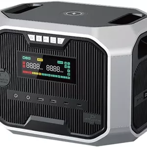 نیروگاه برق قابل حمل 1200 وات LiFePO4 باتری پشتیبان فسفات آهن لیتیوم ژنراتور خورشیدی الکترونیکی برای کمپینگ، مسافرت با RV، فضای باز و برق اضطراری