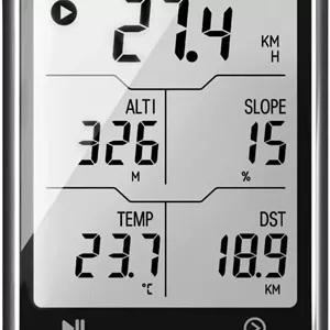 کامپیوتر دوچرخه سواری GPS سطح پایه L4، صفحه نمایش 2.3 اینچی لمینت شده، فوق العاده نازک و سبک وزن، ضد آب IPX7، کامپیوتر دوچرخه سواری بلوتوث ANT
