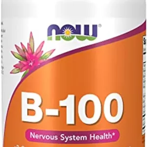NOW مکمل ها، ویتامین B-100، تولید انرژی*، سلامت سیستم عصبی*، 250 کپسول گیاهی