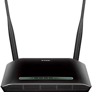 مودم روتر بی‌سیم N ADSL2  دی-لینک مدل DSL-2750U، سرعت بی‌سیم تا 300 مگابیت بر ثانیه، دارای دو آنتن داخلی 2x2، دارای شبکه محلی بی‌سیم 802.11n، پشتیبانی از IPv6، مشکی | DSL-2750U