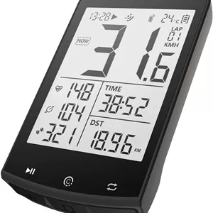 کامپیوتر دوچرخه CYCPLUS GPS، سرعت سنج و کیلومتر شمار ضد آب دوچرخه، کامپیوتر دوچرخه سواری بی سیم ANT ، سازگار با بلوتوث و برنامه، صفحه نمایش LCD 2.9 اینچی با نور پس زمینه
