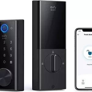 قفل هوشمند لمسی و وای فای S230 security eufy، اسکنر اثر انگشت، قفل درب بدون کلید، قفل هوشمند وای فای، قفل الکترونیکی بلوتوثی، صفحه کلید لمسی، محافظت با استاندارد IP65 | T8520111