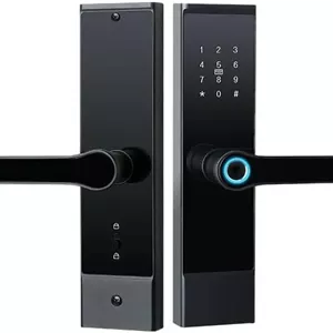 قفل هوشمند نورثرند TT Lock WiFi اثر انگشت، قفل درب ورودی بدون کلید، کار با الکسا، قفل 10 در 1 با کنترل از راه دور برنامه، جاسوئیچی، کد | P10-TT-WIFI-BLACK
