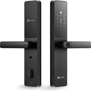 قفل هوشمند Ezviz مدل Y2000، قفل درب هوشمند 7 در 1، دسترسی با اثر انگشت Wifi داخلی، مقاوم در برابر آب و هوا، قفل ایمنی کودک برای آپارتمان، ویلا، دفتر، مشکی | CS-Y2000