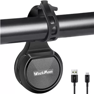 بوق برقی دوچرخه - بوق دوچرخه قابل تنظیم 80-130dB با دزدگیر ضد سرقت و درجه ضد آب IPX6، زنگ برقی دوچرخه قابل شارژ USB برای دوچرخه کوهستانی و جاده