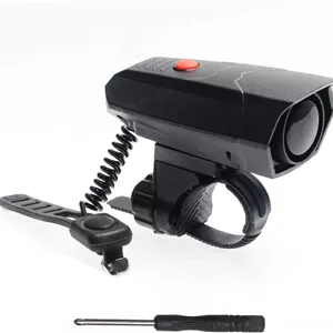 بوق دوچرخه Coolrunner، زنگ دوچرخه برقی فوق العاده بلند با 6 حالت، زنگ هشدار فرمان دوچرخه سواری به همراه پیچ گوشتی رایگان برای دوچرخه بچه گانه، دوچرخه جاده، دوچرخه کوهستانی (100-120 دسی بل)
