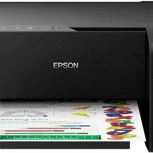 پرینتر رنگی سه کاره EPSON EcoTank L3250 A4 با قابلیت اتصال مستقیم Wi-Fi، رزولوشن 5760 x 1440 DPI، سرعت چاپ 33 صفحه در دقیقه، سینی خروجی 30 برگی، سینی کاغذ 100 برگی، مشکی