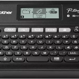 چاپگر لیبل رومیزی چند منظوره Brother PT-D460BT | لیبل زن رومیزی P-Touch | صفحه کلید QWERTY | لیبل های بسیار بادوام تا عرض 18 میلی متر، دوشاخه UK