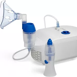 دستگاه نبولایزر امرون C102 توتال 2 در 1 با شستشوی بینی - دستگاه نبولایزر ترکیبی برای بزرگسالان و کودکان برای درمان مشکلات تنفسی مانند آسم؛ تسکین علائم آلرژی، سرفه و سرماخوردگی در خانه