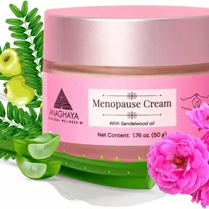 کرم دوران یائسگی حاوی روغن چوب صندل و گلاب خالص، تسکین دهنده و آرامش بخش، متعادل کننده دوشاها، 52 میلی لیتر