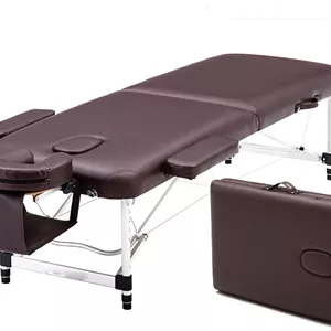 تخت ماساژ تاشو قابل حمل 2 اینچی با فوم حافظه‌دار به همراه زیرسری، جای دست و کیف حمل