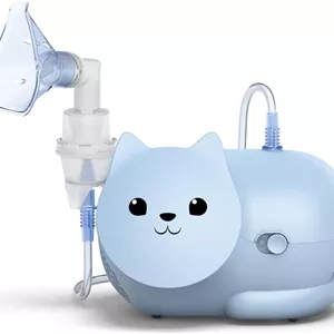 دستگاه نبولایزر کمپرسوری گربه ای امرون Nami Cat برای کودکان - مناسب کودکان، استفاده آسان، درمان های موثر برای مدیریت بیماری های تنفسی، 5 سال