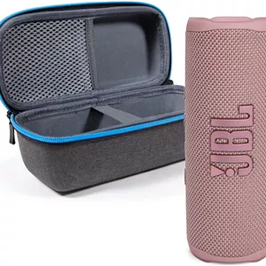 JBL Flip 6 (صورتی)بسته با کیف محافظ سخت divvi! (مشکی)