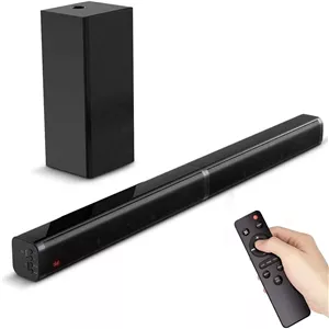 اسپیکر تلویزیون ساندبار ساب ووفر BT سینمای خانگی کنترل لمسی 2.1 کانال 5 صدا Aux 3.5mm اپتیکال